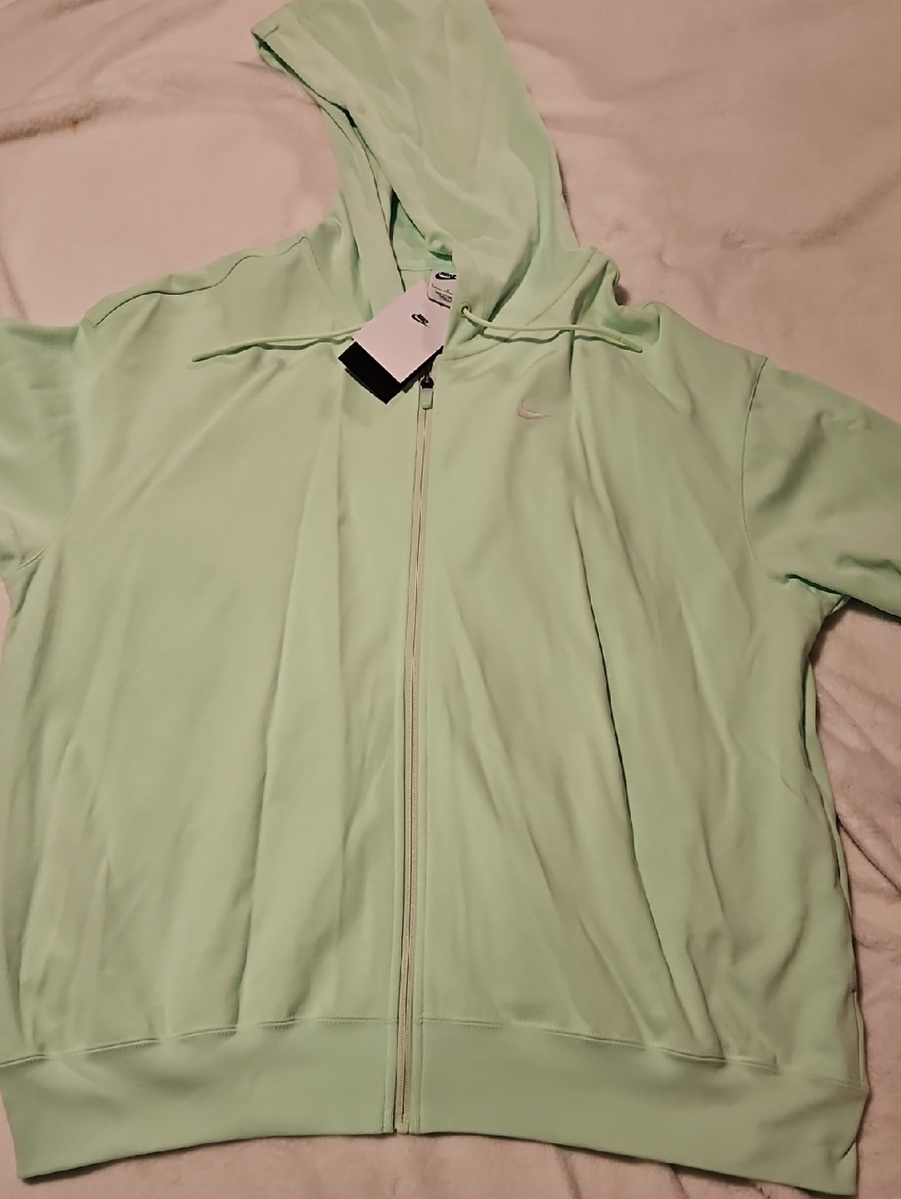 Nike Women's Light Mint Green Full-Zip Hooded Jacket